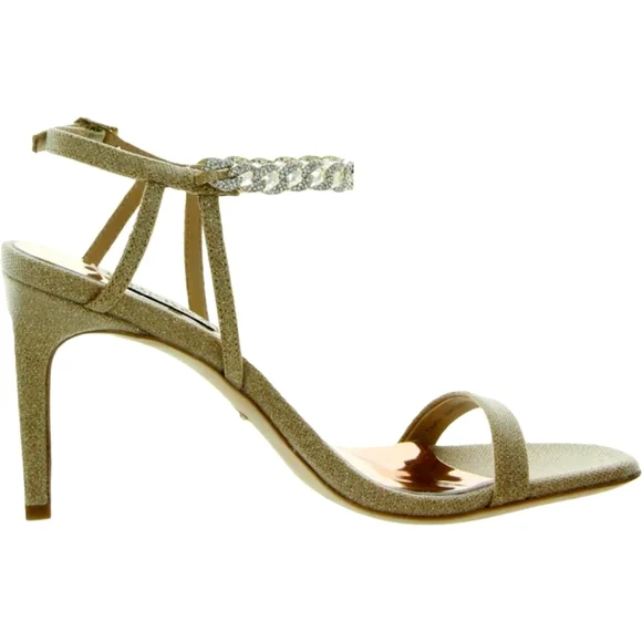 Gorgeous Gold Jeweled Heels